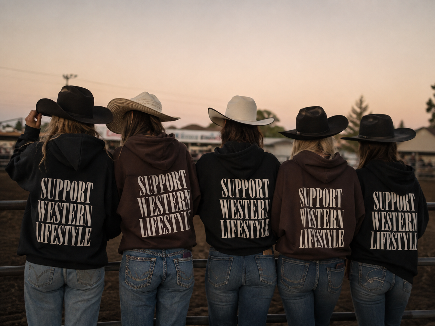 Support Western Lifestyle Zip Hoodie