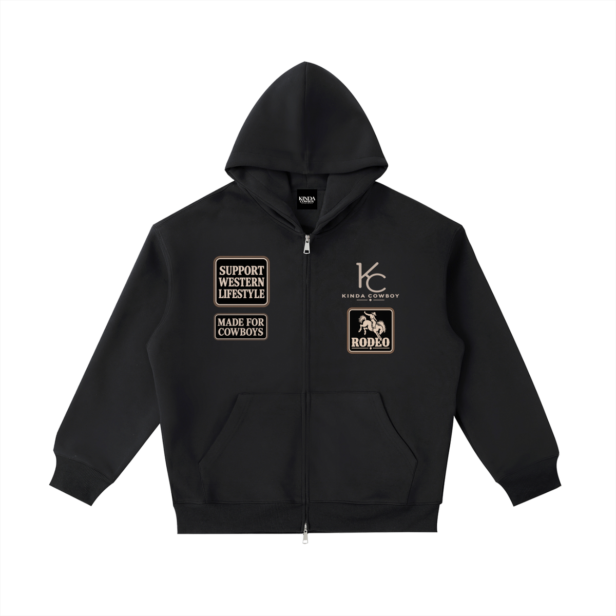 Rodeo Patch Zip Hoodie