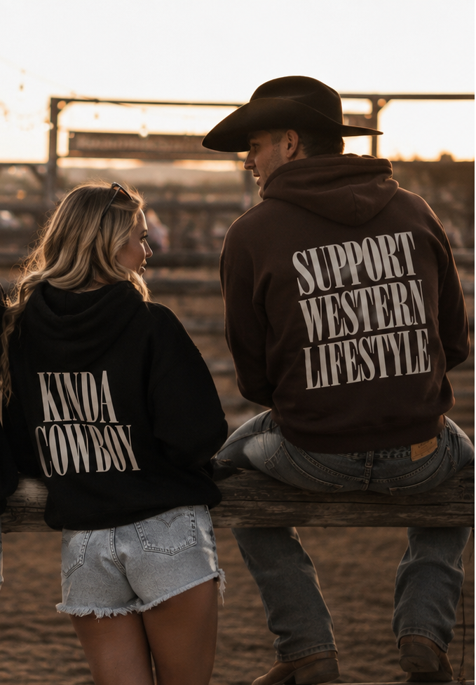 Kinda Cowboy Zip Hoodie