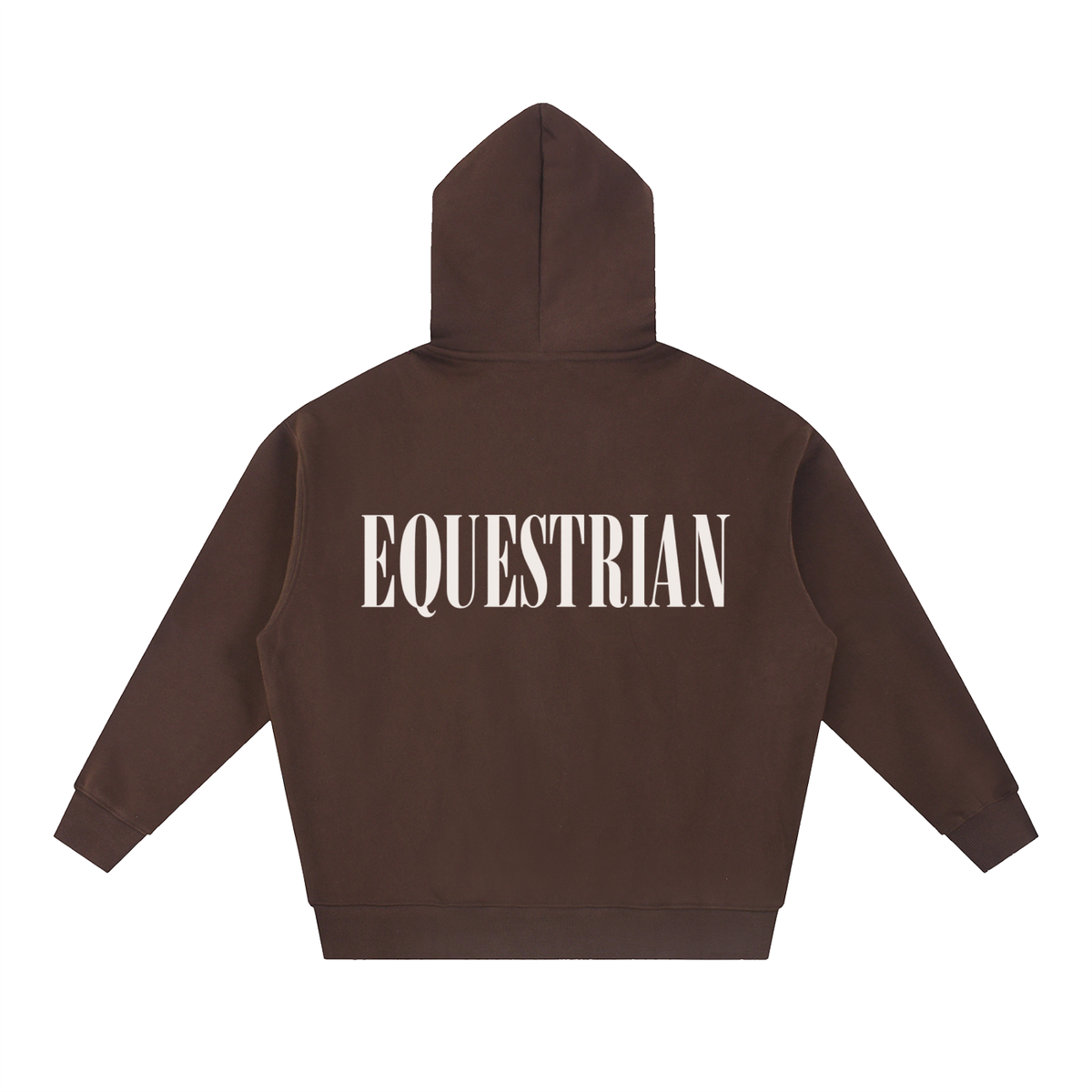 Brown Equestrian Zip Hoodie