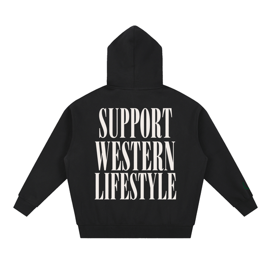 Support Western Lifestyle Zip Hoodie