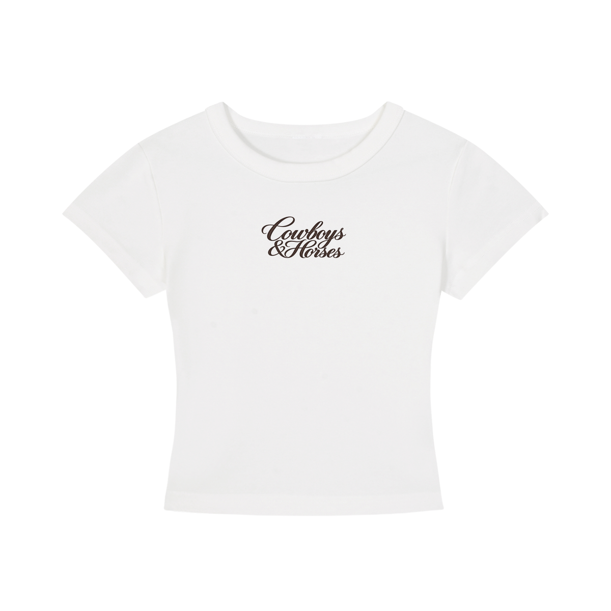 Women's Cowboys & Horses Cropped Tee